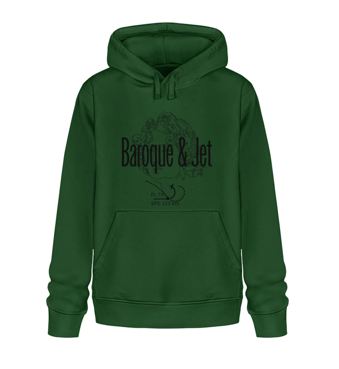 Contrainte baroque et aérospatiale - Sweat à capuche bio unisexe 2.0 ST/ST