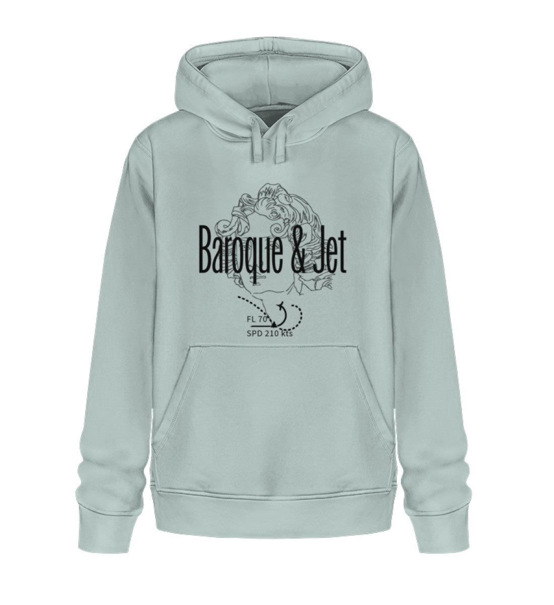 Contrainte baroque et aérospatiale - Sweat à capuche bio unisexe 2.0 ST/ST