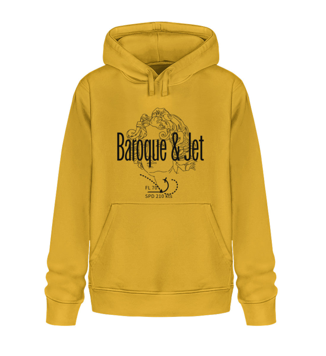 Contrainte baroque et aérospatiale - Sweat à capuche bio unisexe 2.0 ST/ST