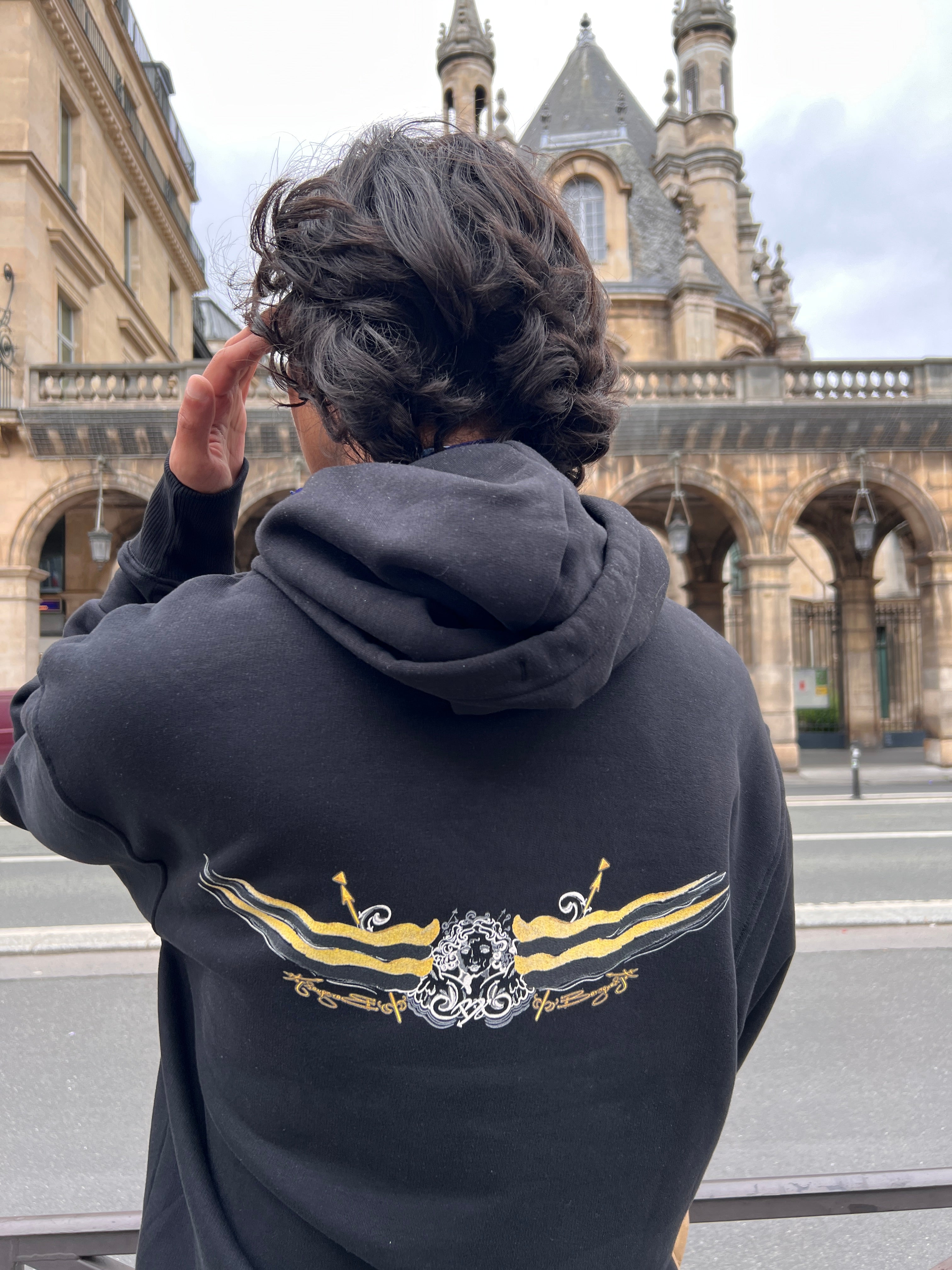 Hoodie -Unisex-Wings-Baroque   - Organic Oversized Hoodie ST/ST