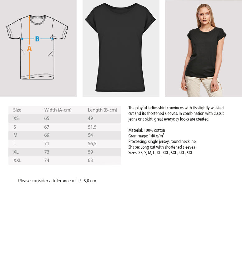 RWY&Rose  - Ladies Extended Shoulder Tee