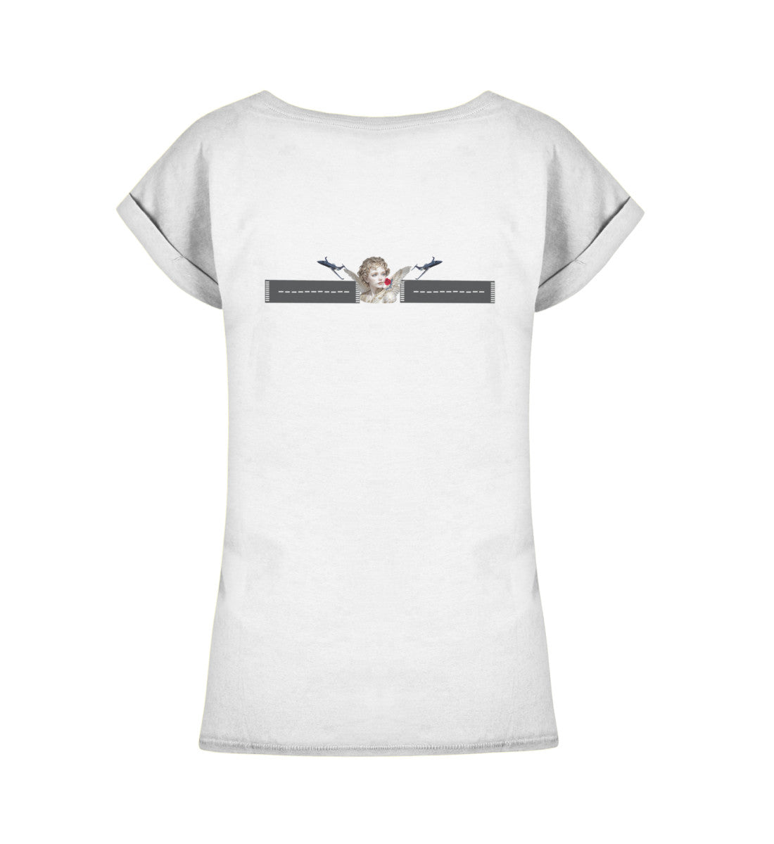 RWY&amp;Rose - T-shirt à épaules allongées pour dames