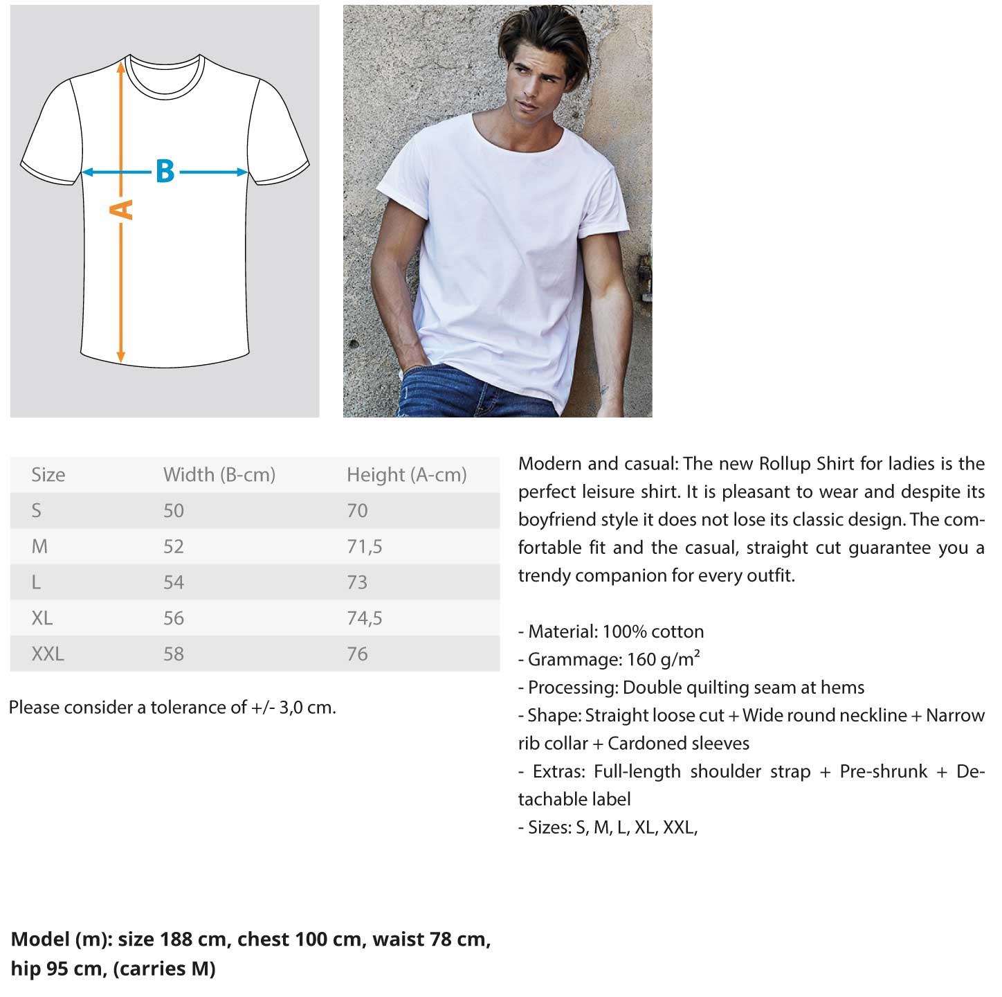 T-shirt Homme Roulé Baroque RW - Chemise Homme Roulé