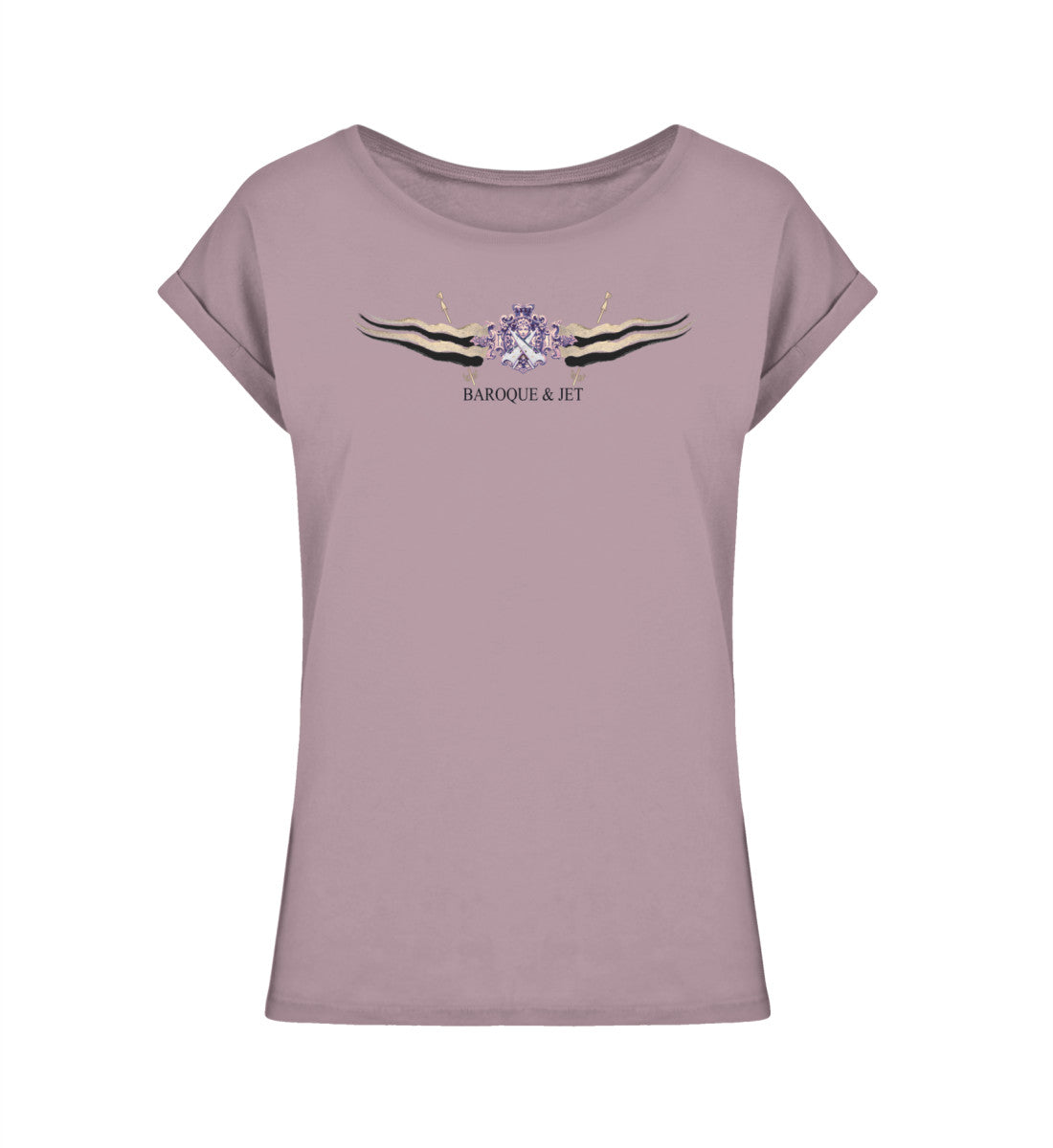 Jet Nose & Baroque Women  - Ladies Extended Shoulder Tee