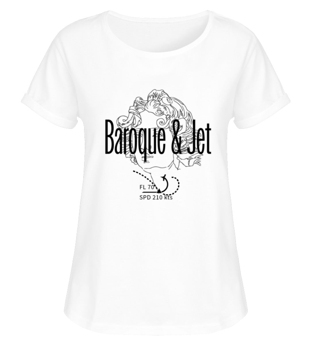 T-shirt Femme Roulé Baroque RW - Chemise Basique Homme